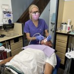 Largo Dentist, Cleaning Patients teeth